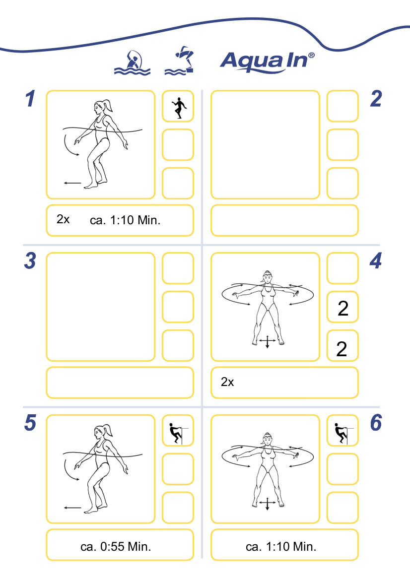 Übungsauswahl Kurzprogramm Aqua In