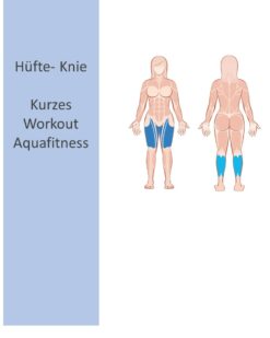 Hüfte-Knie Kurzes Workout Aquafitness